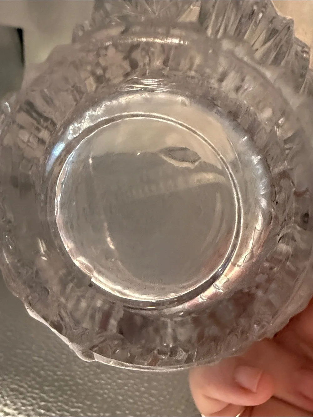 Vintage stunning Princess House Heritage Romance Collection Glass Basket